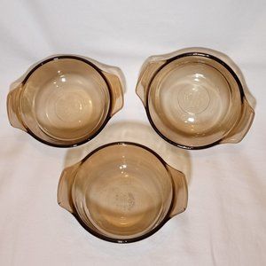 Vintage Set of 3 L'ovenware 12 oz. Casserole Dishes